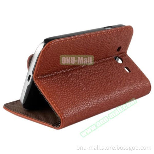 Litchi Texture Wallet Flip Leather Case Cover for Samsung Galaxy Grand Neo